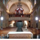 Vue intérieure de l'église St-Pierre, Yverdon. Source: www.google.ch/maps/place/Paroisse+catholique+Saint-Pierre/