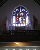 L'orgue de l'église catholique de Tramelan. Cliché personnel