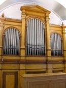 L'orgue de l'église de Prez-vers-Noréaz. Cliché personnel