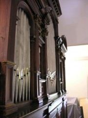 La façade de l'orgue en tribune. Cliché personnel