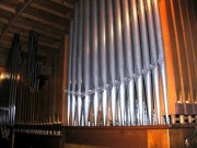 La façade de l'orgue de Vallon. Cliché personnel