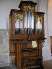 L'orgue de choeur de J. Messmer (1695), restauré par Caluori. Cliché personnel (2006)