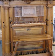 Le clavier et le devant de l'orgue de choeur (1695). Cliché personnel