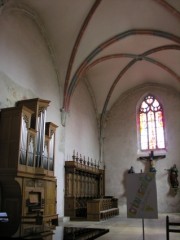 Vue du choeur avec l'orgue neuf de choeur Metzler. Cliché personnel
