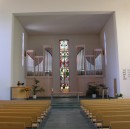 Orgue Kuhn (1996) de la nouvelle église réformée de Lyss. Cliché personnel (2006)