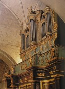 Orgue de l'église Saint-Sauveur, Manosque (Alpes-de-Haute-Provence). Cliché personnel de vacances, 2006