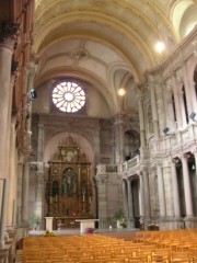 Vue intérieure de l'église St-Maimboeuf. Cliché personnel
