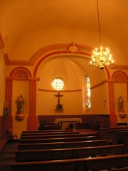 Vue intérieure de l'église cathol. du Brassus. Cliché personnel