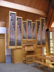 Autre vue de l'orgue Mingot de l'église catholique de Nyon. Cliché personnel