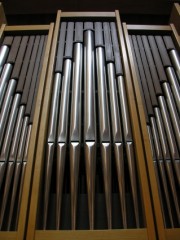 Vue partielle de la Montre de l'orgue Mingot. Cliché personnel
