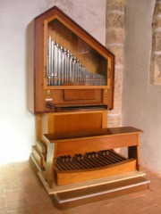 Le petit orgue de choeur du Temple de Montreux. Cliché personnel