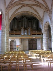Une vue de l'orgue Ziegler, encore visible en la toute fin 2005. Cliché personnel