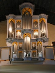 Le magnifique orgue Felsberg de La Chiésaz (esthétique Arp Schnitger). Cliché personnel