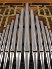 Le Cerneux-Péquignot: détail de la Montre de l'orgue. Cliché personnel