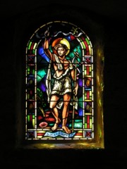 Autre vitrail en cette église de La Chiésaz. Cliché personnel