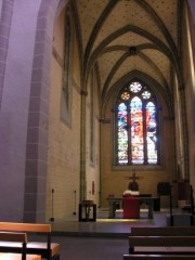 Vue intérieure du Temple St-Martin de Vevey. Cliché personnel (2006)