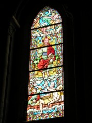 Autre vitrail au Temple de Lutry. Cliché personnel