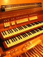 Console de l'orgue. Cliché personnel