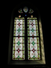 Autre vitrail décoratif à Kallnach. Cliché personnel
