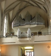 Autre vue de l'orgue Kuhn de la Wasserkirche. Cliché personnel