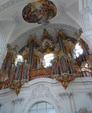 Le Grand Orgue J. Gabler de Weingarten en son état restauré (18ème s.). Cliché personnel (mai 2011)