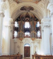 Le Grand Orgue de Weingarten, restauré par Kuhn. Crédit: www.orgelbau.ch/