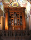 Le magnifique orgue italien (vers 1700) de l'église de Morcote. Cliché personnel (sept. 2007)