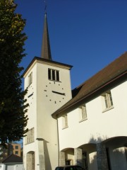 Eglise de Courtepin. Cliché personnel (nov. 2007)
