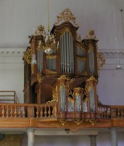 Vue de l'orgue sans éclairage électrique. Cliché personnel