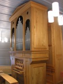 Orgue neuf Ayer-Morel de l'église de Ponthaux. Cliché personnel (début nov. 2007)