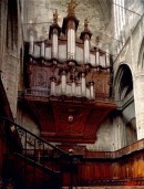 Vue de l'orgue de l'ancienne cathédrale de Narbonne. Crédit: www.uquebec.ca/musique/orgues/france/