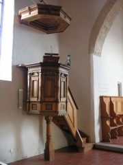 Vue de la chaire de l'église d'Oberwil bei Büren. Cliché personnel
