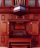 La console de l'orgue Schudi à l'Univ. Cathol. de Washington, D.C. Crédit: www.schudi.com/