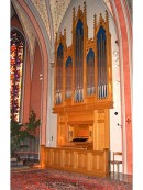 L'orgue de choeur Rieger (2001) de l'église St. Peter und Paul, Zürich. Crédit: www.rieger-orgelbau.com/