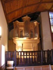 Vue de l'orgue Denis Londe à Montheron. Cliché personnel