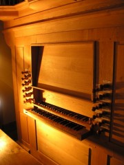La console de l'orgue Denis Londe. Cliché personnel