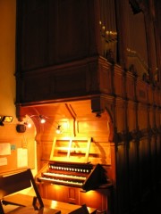 Une dernière vue de la console de l'orgue Mutin-C.-Coll. Cliché personnel