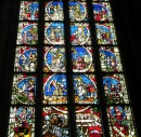 Cathédrale de Berne. Verrière du 15ème siècle. Cliché personnel. Cliquer sur l'image pour l'agrandir