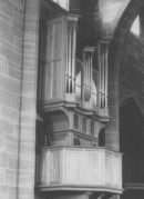 Vue de l'orgue de choeur Metzler (cliché gracieusement mis à notre disposition par l'organiste Jürg Neuenschwander)
