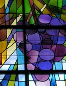 Détail d'une vitrail de W. Loosli, église catholique, Interlaken. Cliché personnel