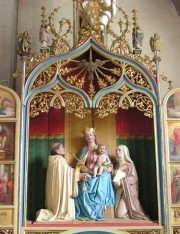Détail de l'autel du Rosaire (bas-côté droit). Cliché personnel