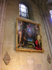 Vue de la peinture sur bois de la Renaissance italienne (vers 1512: Fra Bartolomeo). Cliché personnel