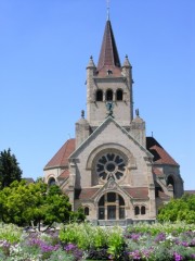 La Pauluskirche de Bâle, monument Art Nouveau. Cliché personnel (juillet 2008)