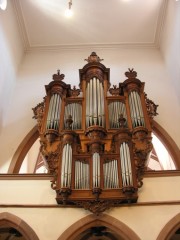 Une belle vue de l'orgue, en contre-plongée. Cliché personnel