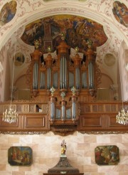 Orgue Silbermann d'Ebersmunster, Alsace. Cliché personnel (13 août 2008)