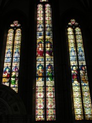 Ensemble des verrières du transept sud. Cliché personnel