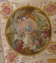La peinture de la croisée du transept: l'Assomption. Cliché personnel