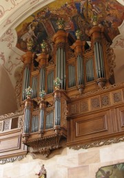 Autre vue de l'orgue en contre-plongée. Cliché personnel