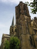 Vue de l'église Notre-Dame à Rouffach. Cliché personnel (août 2008)