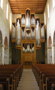 Collégiale de St-Imier, autre vue du Grand Orgue. Cliché personnel